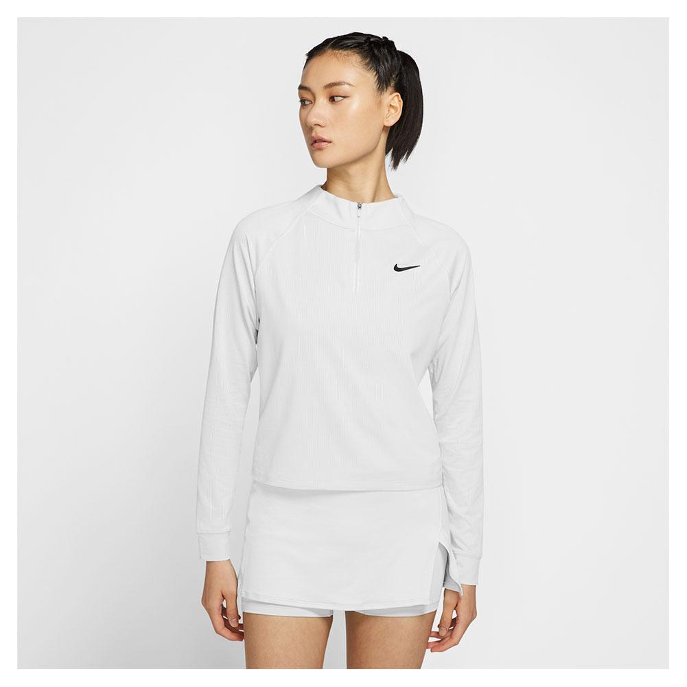 Nike Women's Court Dri-FIT Victory Long Sleeve 1/2 Zip Tennis Top