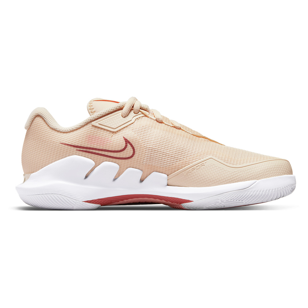 Verzorger In hoeveelheid Scheermes NikeCourt Women`s Air Zoom Vapor Pro Tennis Shoes Pearl White and Canyon  Rust