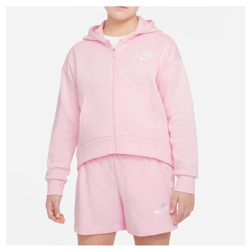 Nike Girls` Sportswear Club Fleece Full-Zip Hoodie