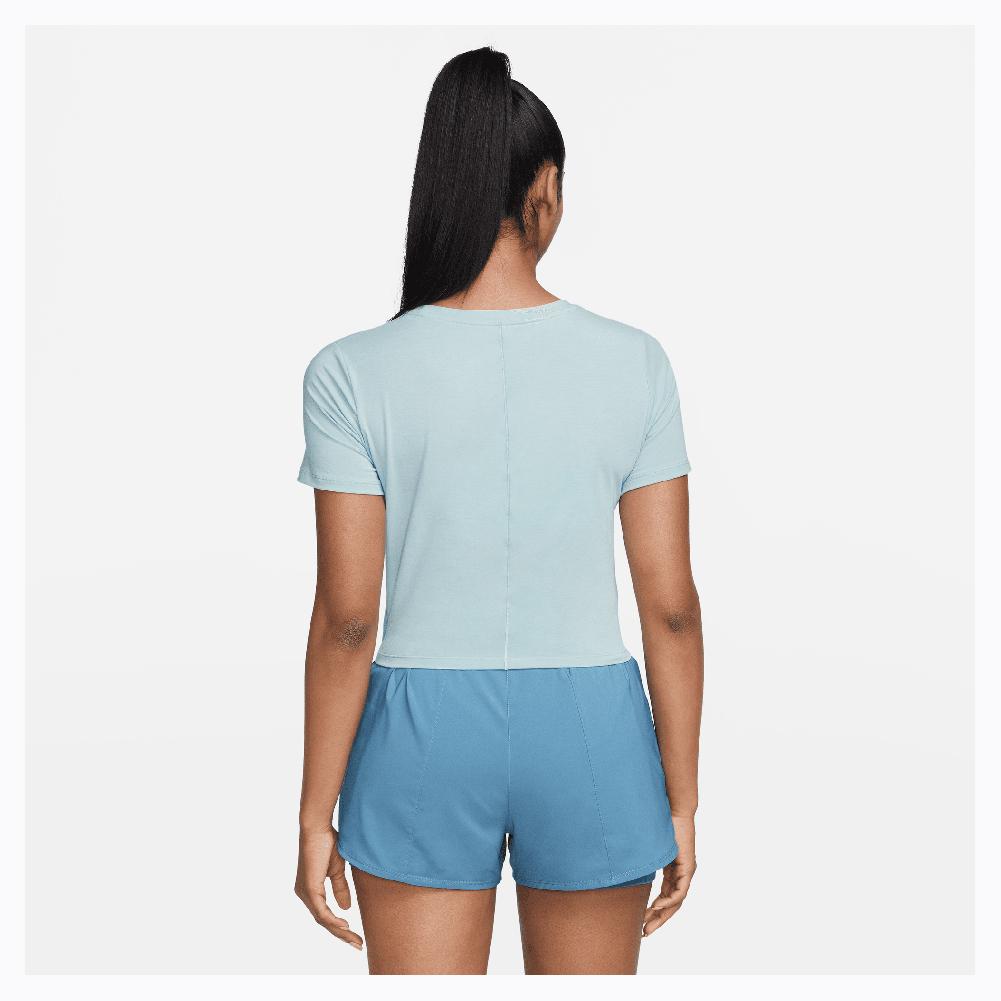 Nike Women`s Dri-FIT One Luxe Twist Cropped Short-Sleeve Top