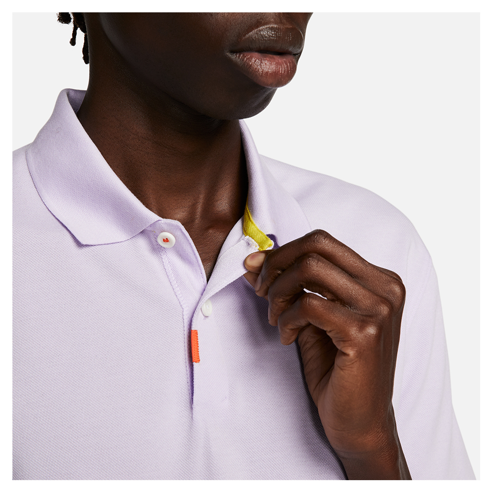 Nike Court dri-fit tipped tennis polo shirt in white