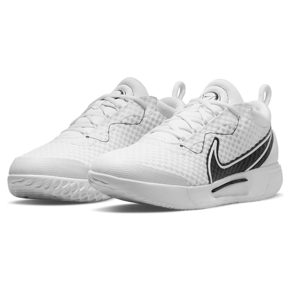 NikeCourt Men`s Zoom Tennis Shoes White and Black