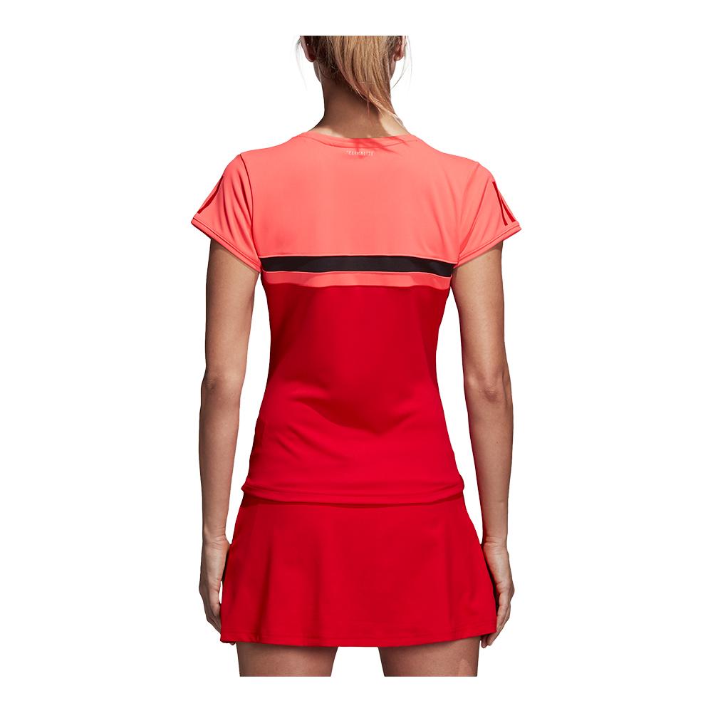 adidas Women's Club Tennis Tee Flash Red