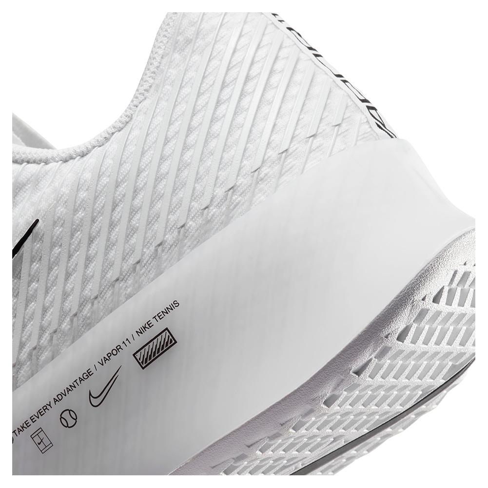 NikeCourt Men`s Zoom Vapor 11 Tennis Shoes White and Black