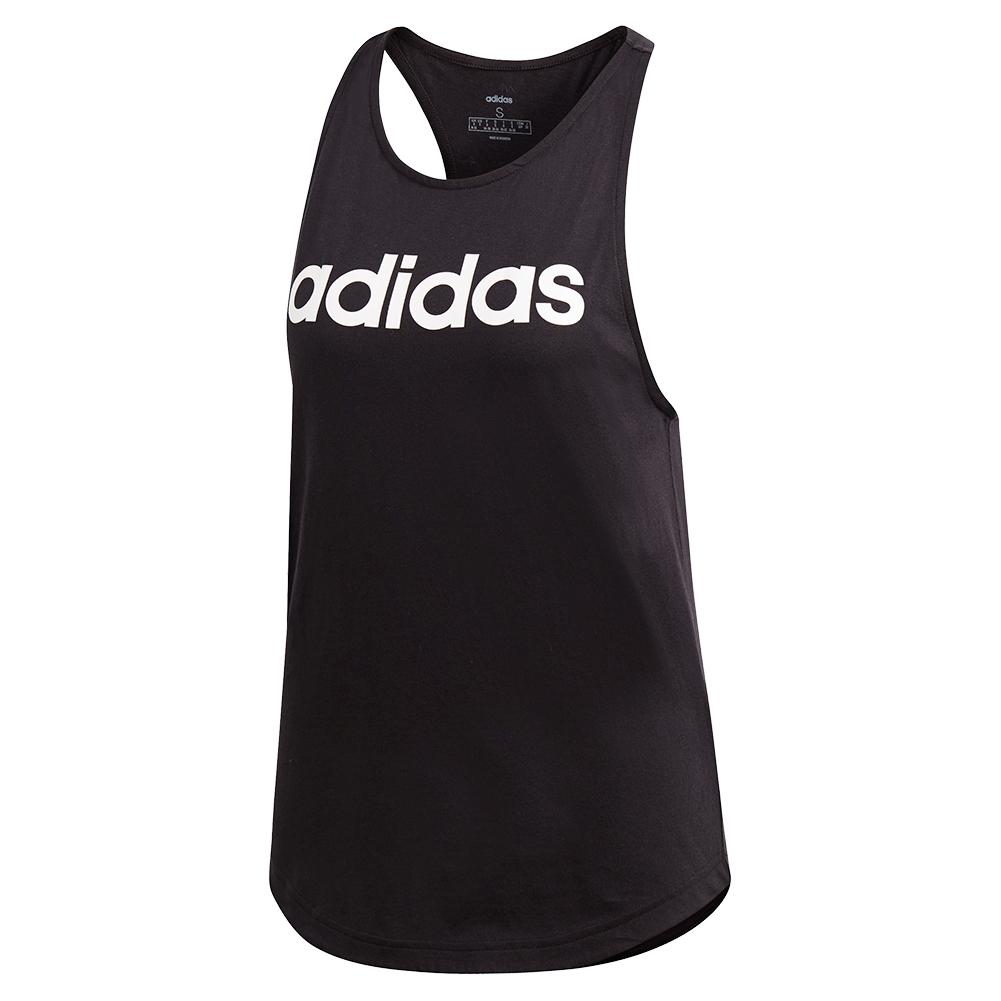 Adidas Women's Loose Training Tank in Black and White