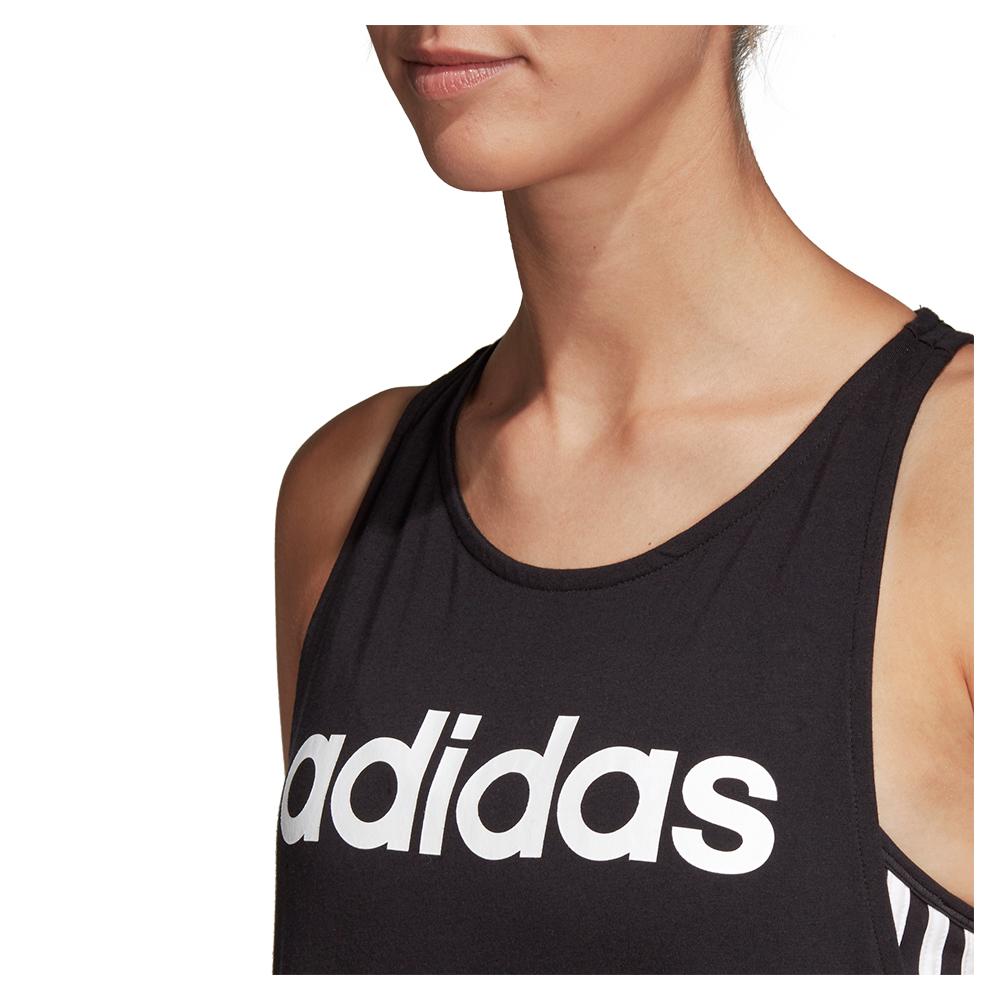 Adidas Women's Loose Training Tank in Black and White