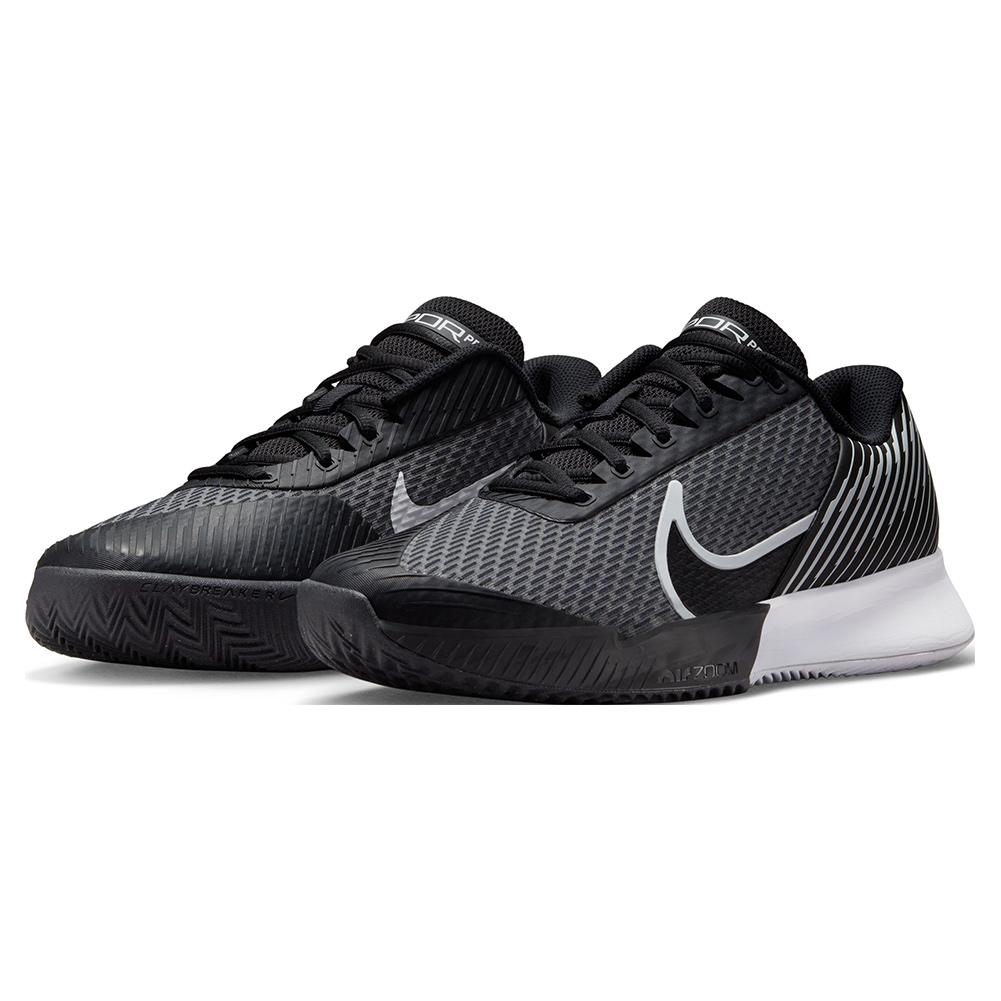 NikeCourt Men`s Air Zoom Vapor 2 Tennis Shoes Black and