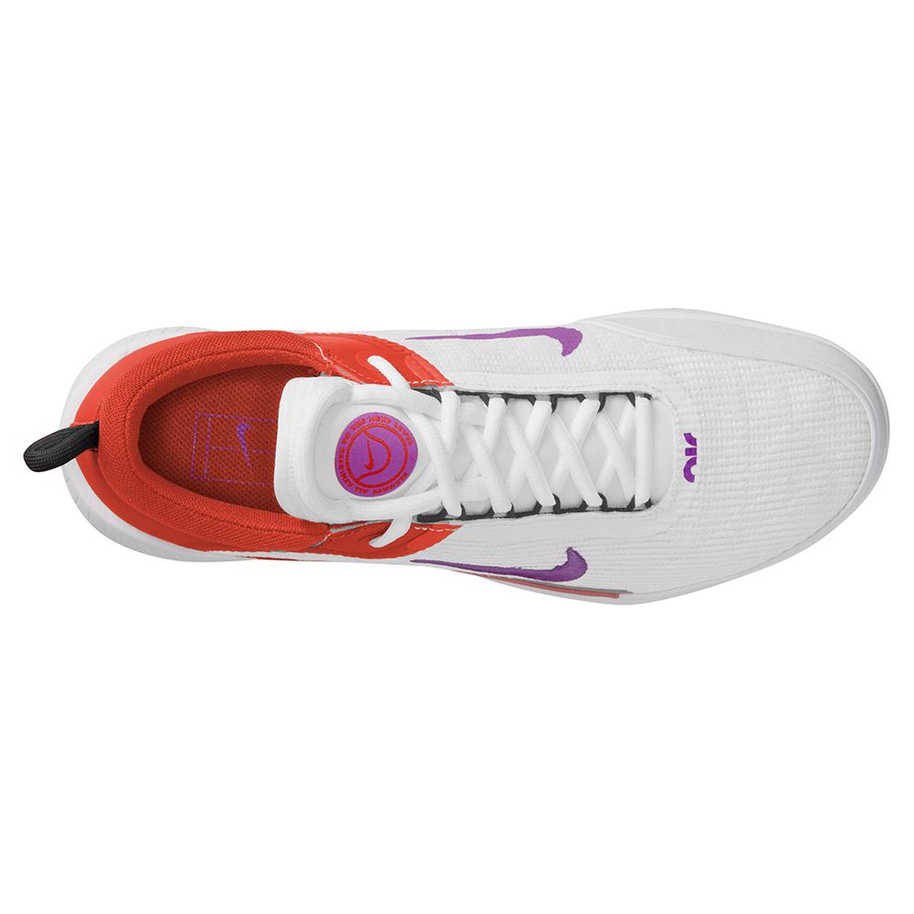 NikeCourt Zoom Court Tennis Shoes and Red