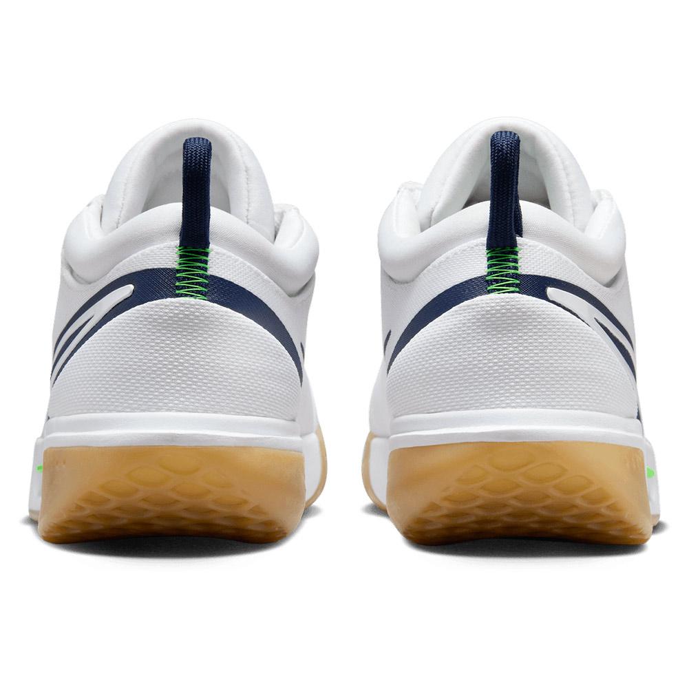 NikeCourt Men`s Zoom Pro Tennis Shoes White and Midnight Navy