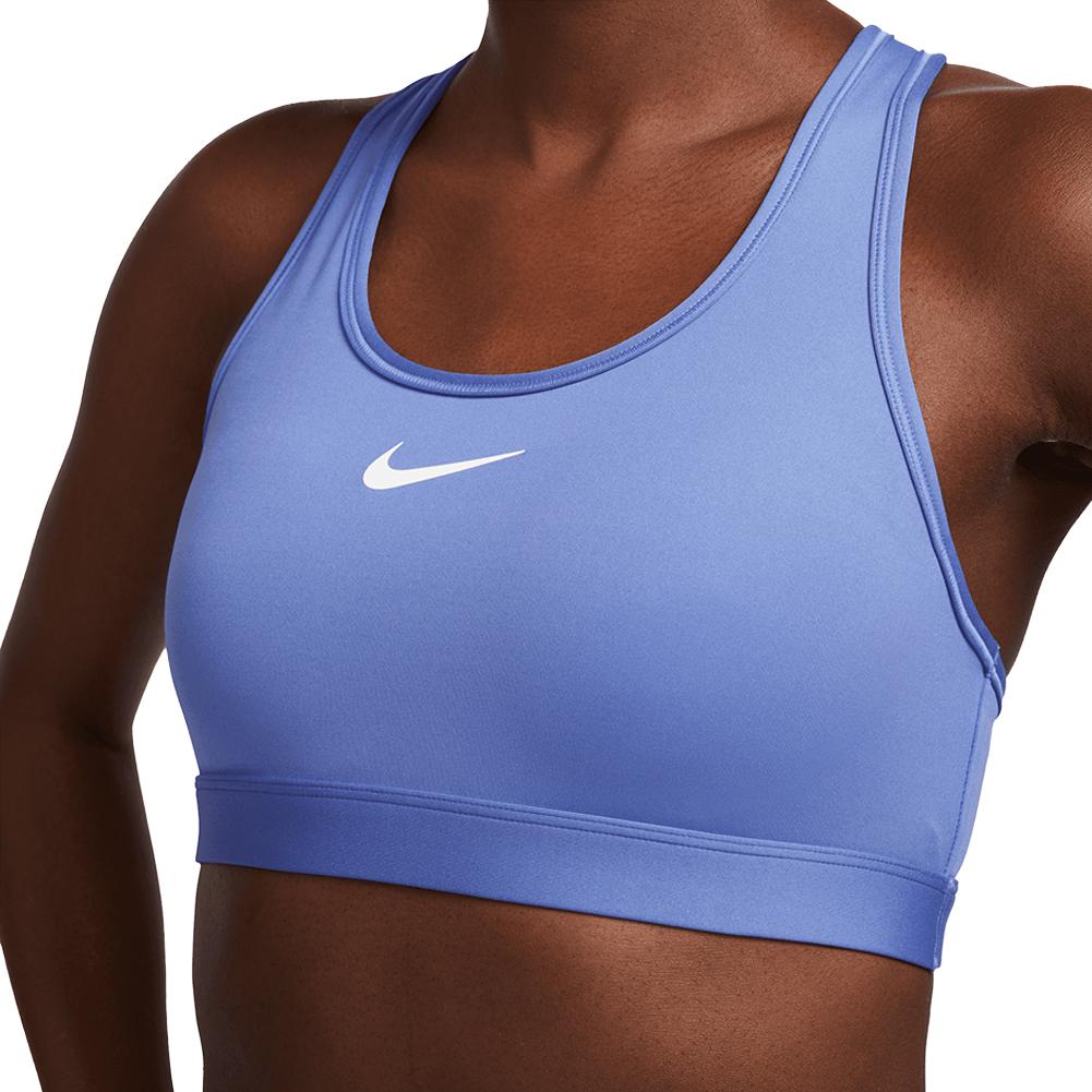 Nike Training Swoosh Dri-FIT light support sports bra in fireberry