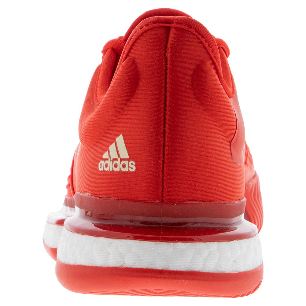 adidas red tennis shoes