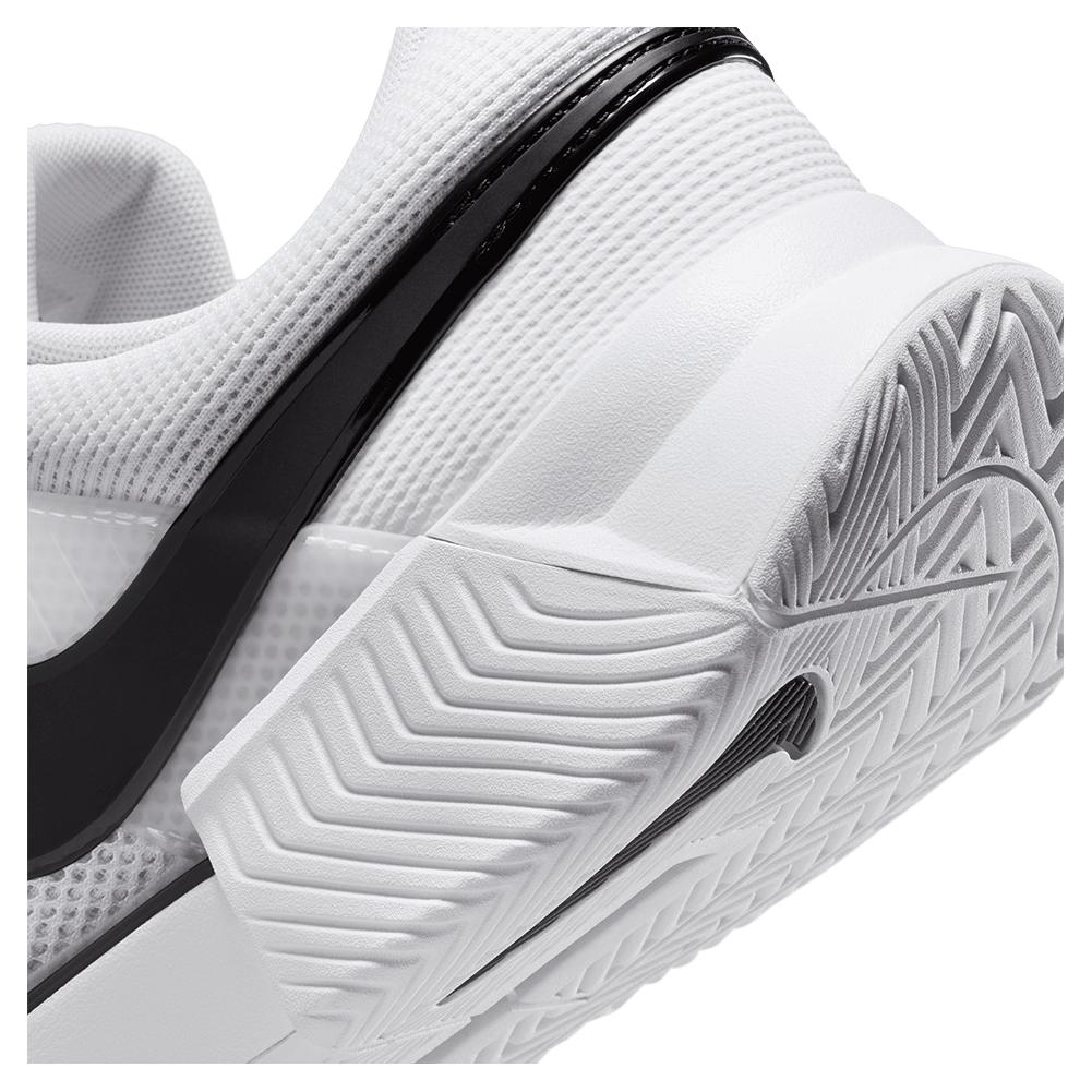 NikeCourt Men`s Zoom GP Challenge 1 Tennis Shoes White and Black