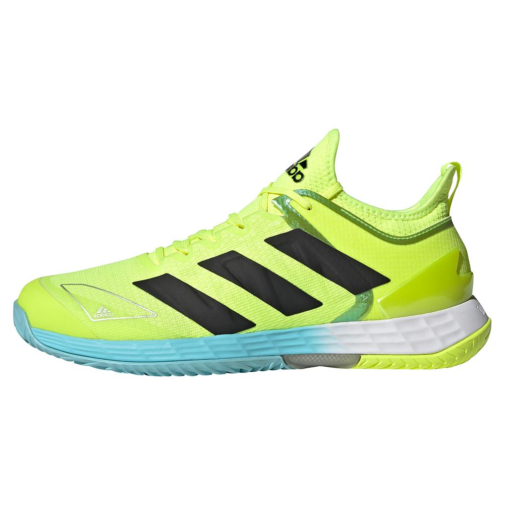 adidas Men`s adizero Ubersonic 4 Tennis Shoes Solar Yellow & Core Black
