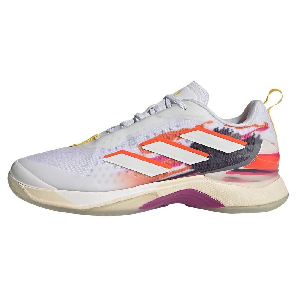 adidas Women`s Avacourt Tennis Shoes Footwear White and Zero Met