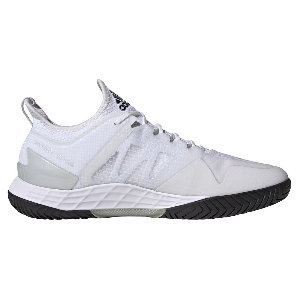 adidas Men`s adizero Ubersonic 4 Tennis Shoes Footwear White and Core Black