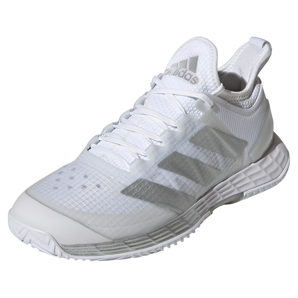 Suposiciones, suposiciones. Adivinar agua He reconocido adidas Women`s adizero Ubersonic 4 Tennis Shoes Footwear White and Silver  Metallic