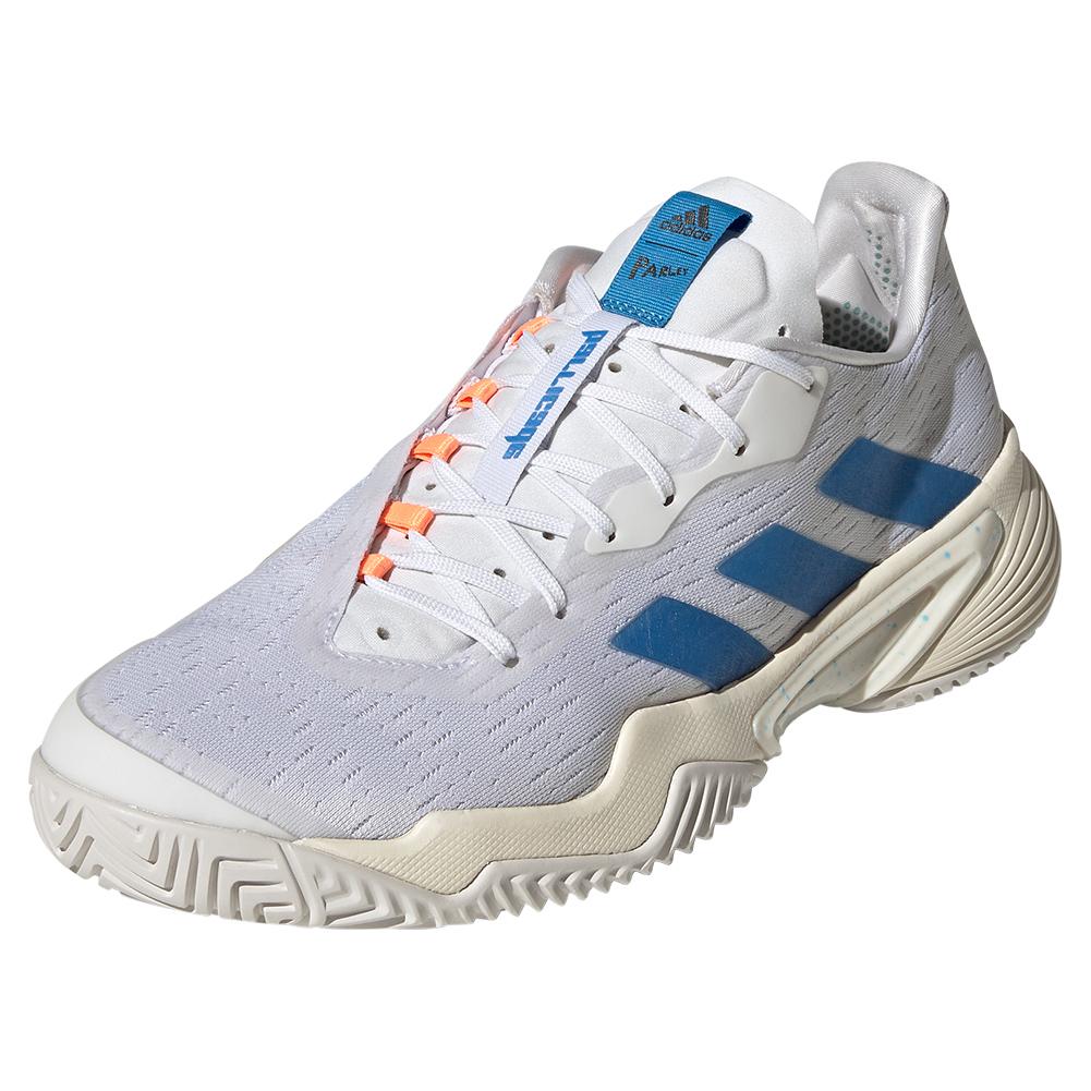  Men's Barricade Parley Tennis Shoes Footwear White And Pulse Blue