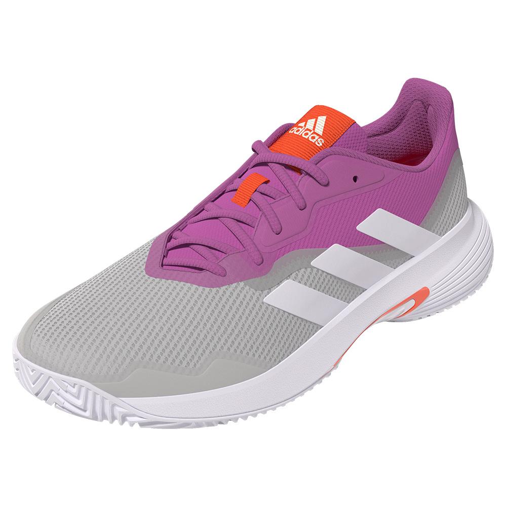  Women's Courtjam Control Tennis Shoes Semi Pulse Lilac And Footwear White