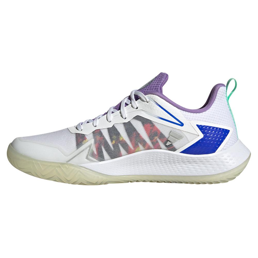adidas Women`s Defiant Speed Tennis Shoes Footwear White and Violet Fusion