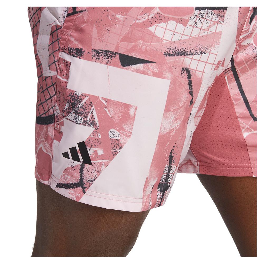 and Tennis Club Strata Graphic Clear Men`s Adidas 7 Inch Shorts Pink Pink