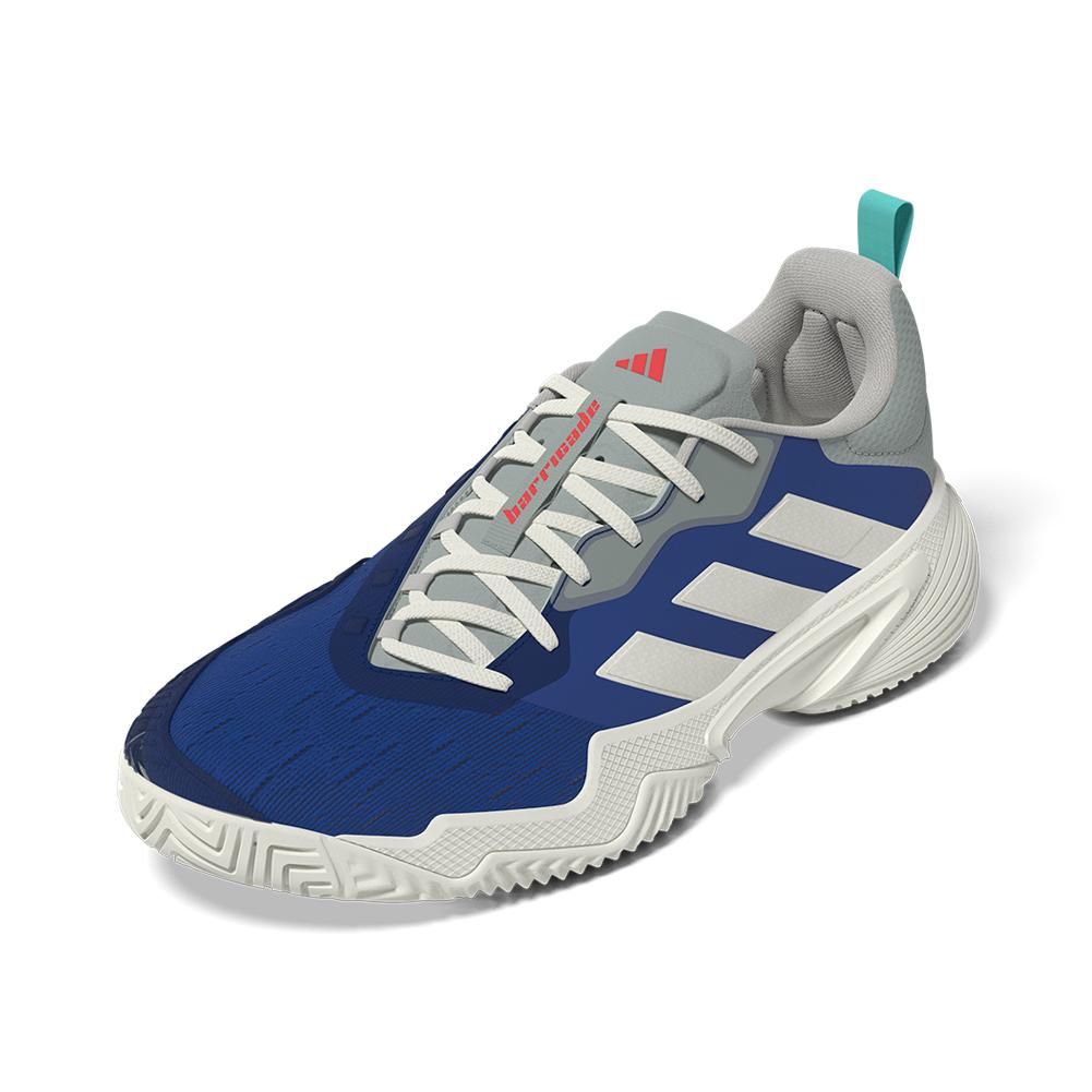 adidas Women`s Barricade Tennis Shoes Team Royal Blue and Off White