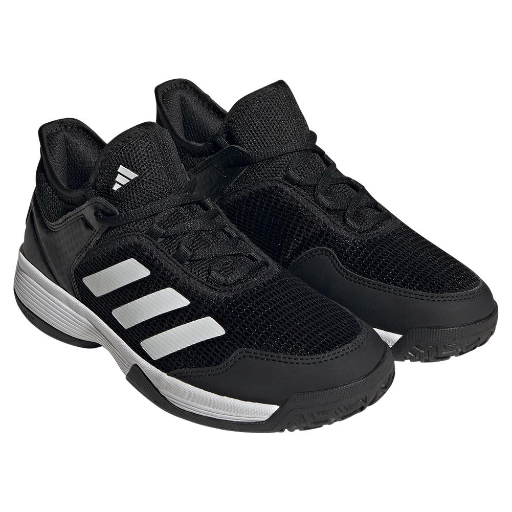 adidas Junior`s Ubersonic 4 Tennis Shoes Black and White