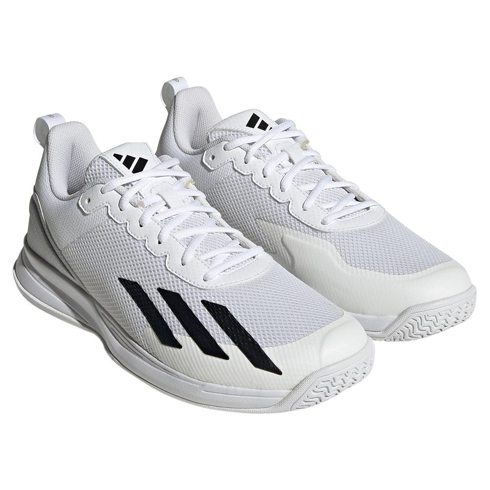 adidas Men`s CourtFlash Speed Tennis Shoes White and Silver