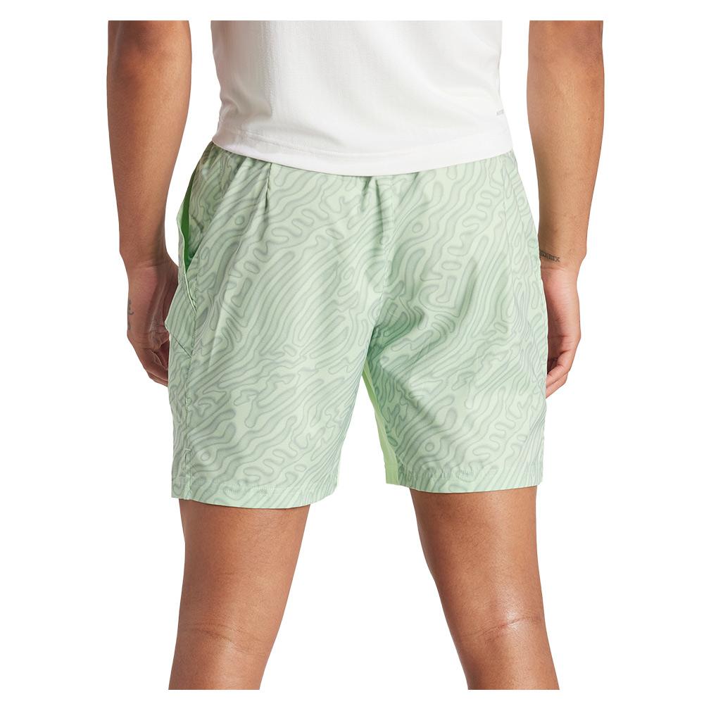 adidas Men`s Ergo Pro Tennis Short Semi Green Spark and Silver Green