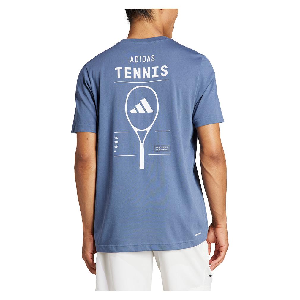 adidas Men`s Graphic Logo Tennis Tee Preloved Ink