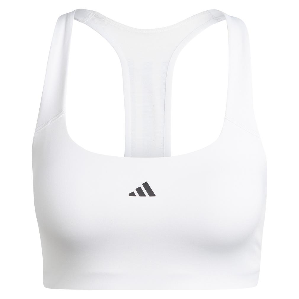 adidas Women`s Powerimpact A-B Cup Training Medium Support Bra White