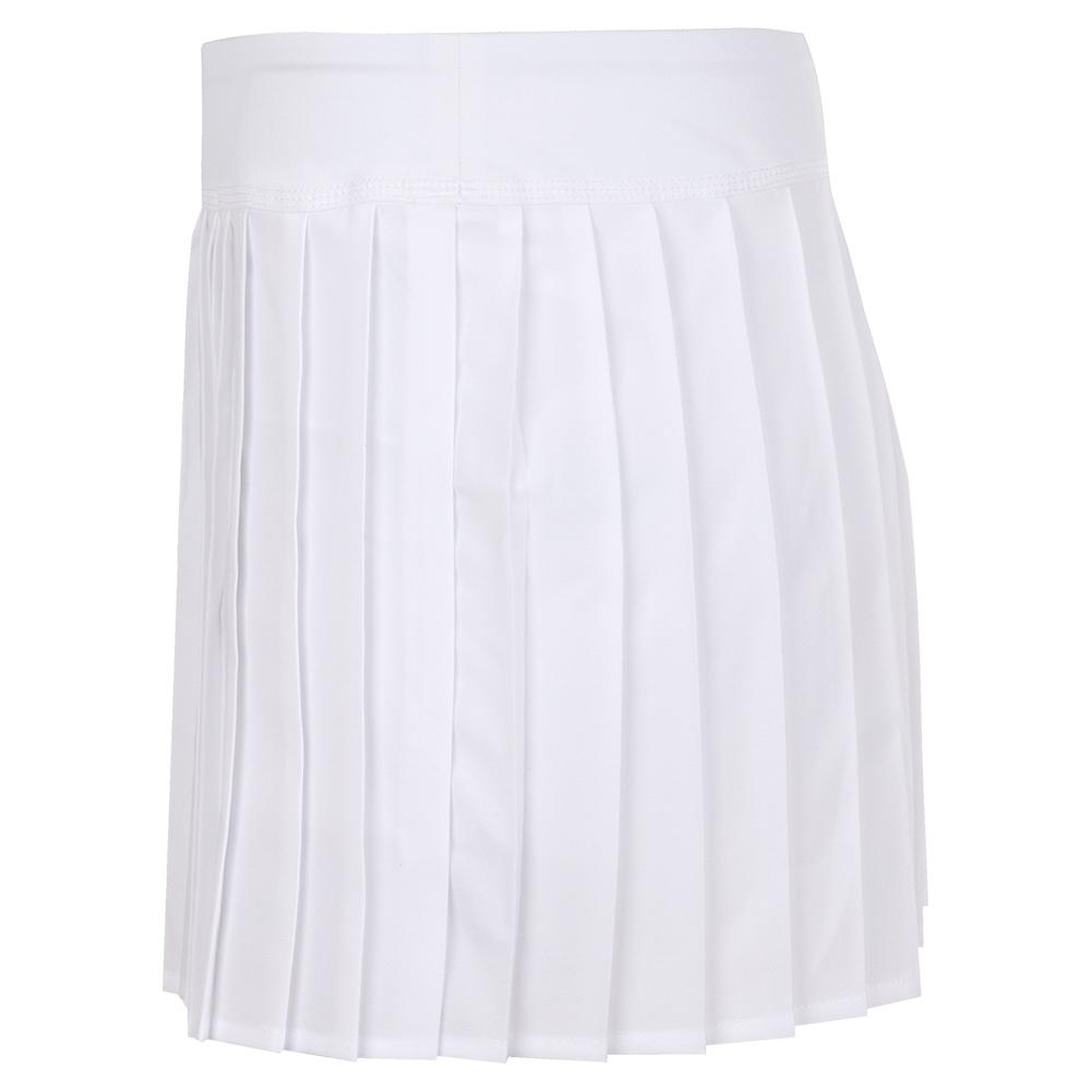 Lacoste Women's Technical Lightweight Pleated Tennis Skirt in Blanc
