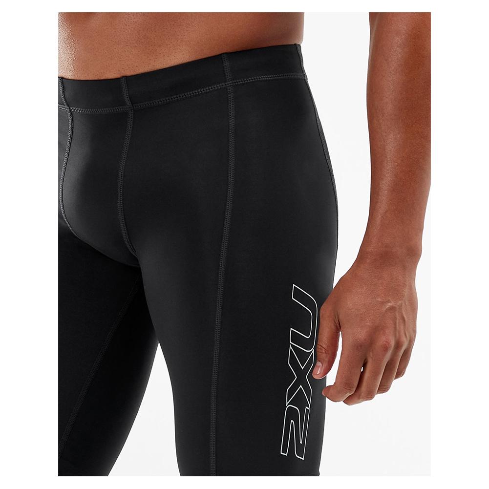 Download 2XU Men`s Compression Shorts Black and Silver | Tennis Express