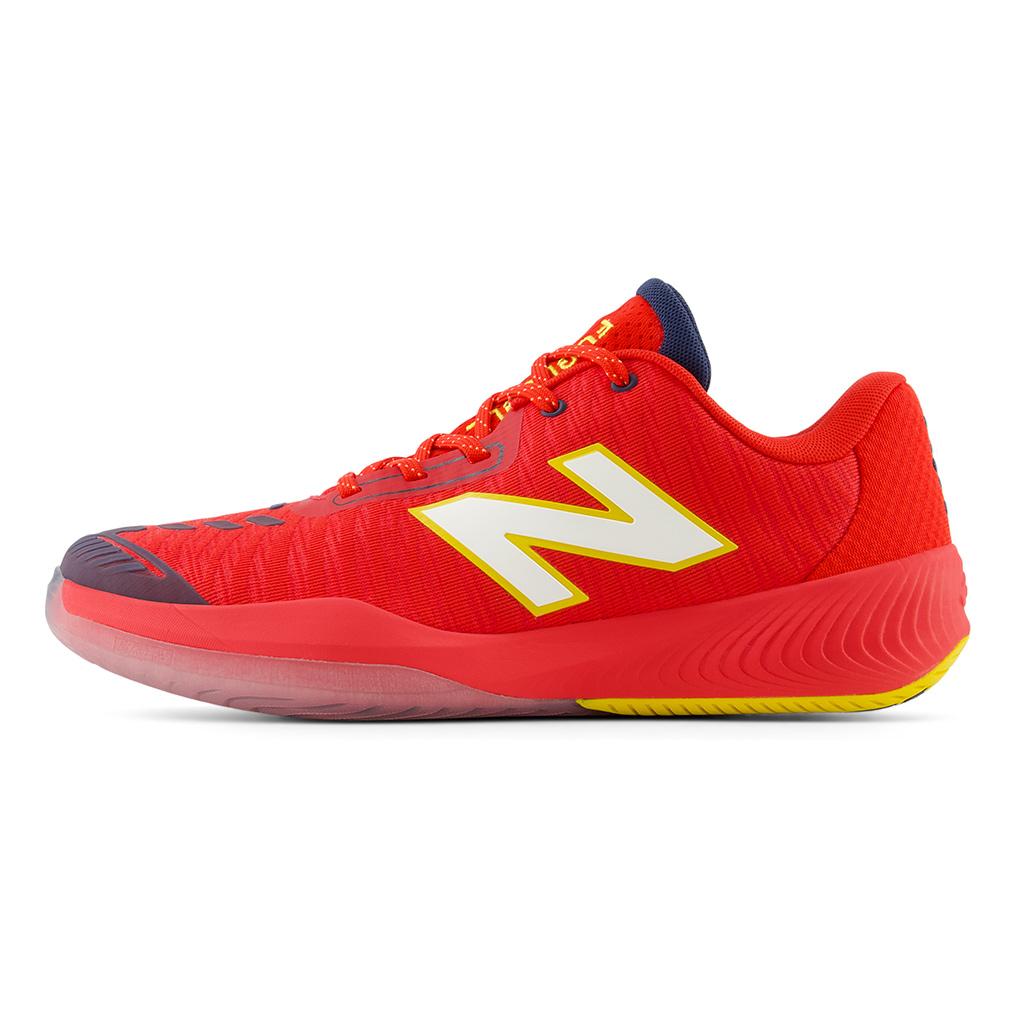 New Balance Men`s Fuel Cell 996v5 D Width Tennis Shoes True Red and White