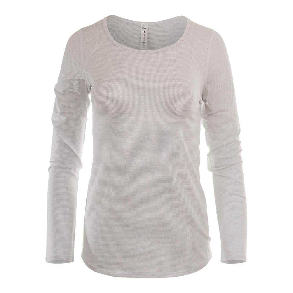Tonic Women's Volley Long Sleeve Tennis Top in White