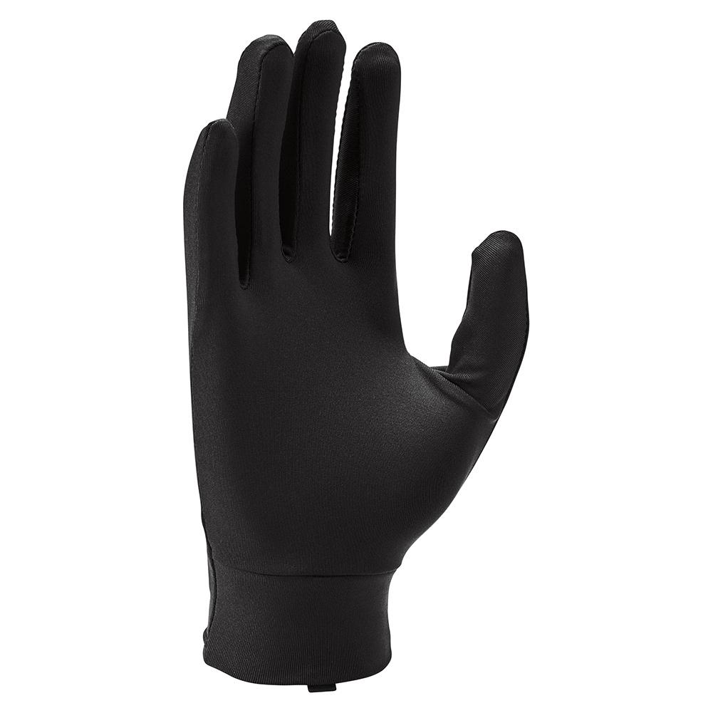 Nike Unisex Miler Running Gloves in Black and Silver | Tennis Express