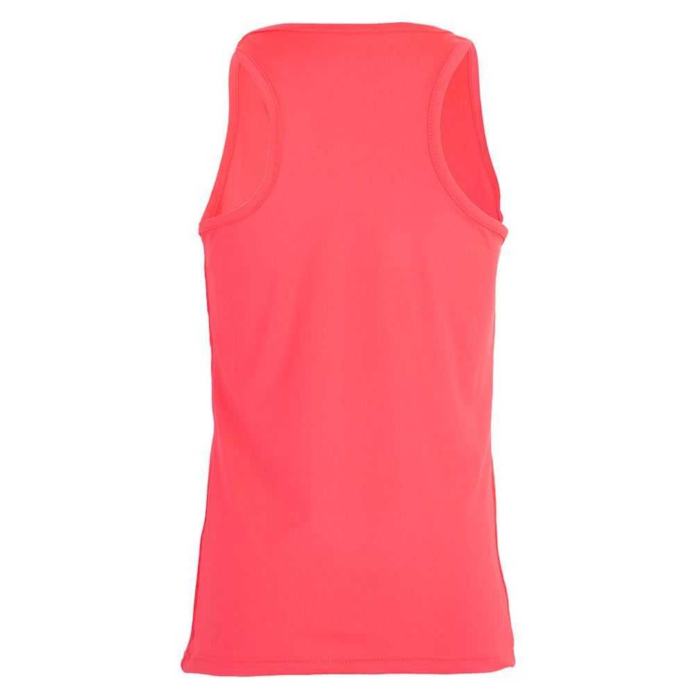Lucky In Love Girls' Why Knot Tennis Tank in Coral Crush