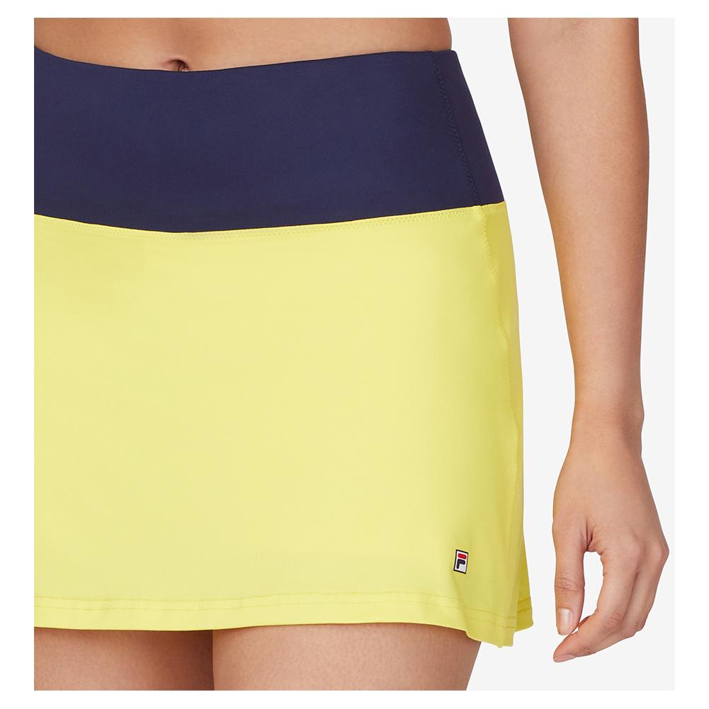 Middelen Onderzoek serie Fila Women`s Heritage Color Blocked 14.5 Inch Tennis Skort