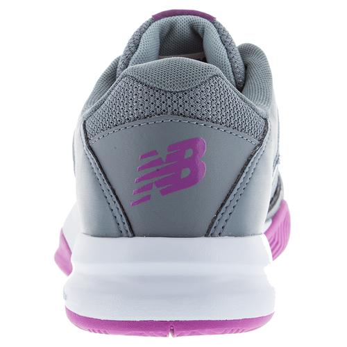 NEW BALANCE Women`s 696v2 B Width Tennis Shoes Gray and Purple ...