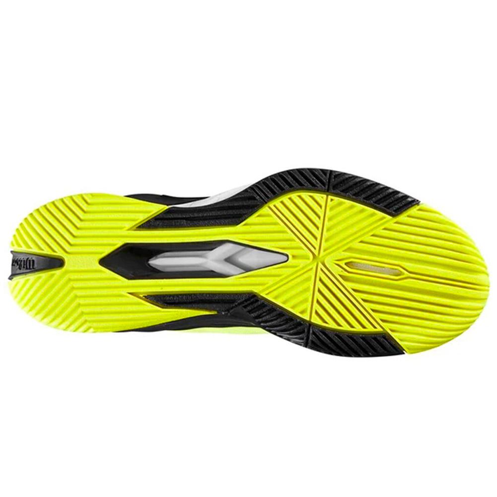 Wilson Men`s Rush Pro 4.0 Tennis Shoes Safety Yellow and Black