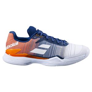 Babolat Men`s Jet Mach II Clay Tennis Shoes White and Pureed Pumpkin ...