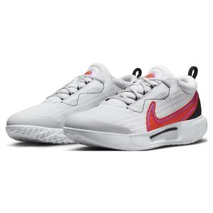 NikeCourt Men`s Zoom Pro Tennis Shoes White and Picante Red