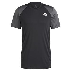 adidas Men`s Club Tennis T-Shirt Black & Grey Six